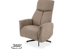Online Relaxfauteuil Taupe CM-55.038 Helsinki Relaxstoelen|Draaifauteuils