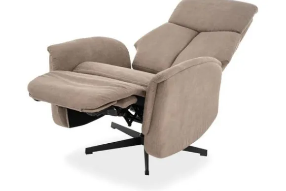 Online Relaxfauteuil Taupe CM-55.038 Helsinki Relaxstoelen|Draaifauteuils