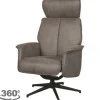 Online Relaxfauteuil Taupe Micro Suede CH-73.017 Verdal Draaifauteuils