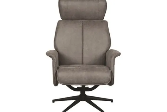 Online Relaxfauteuil Taupe Micro Suede CH-73.017 Verdal Draaifauteuils