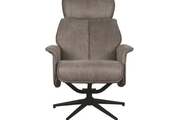 Online Relaxfauteuil Taupe Micro Suede CH-73.017 Verdal Draaifauteuils