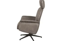 Online Relaxfauteuil Taupe Micro Suede CH-73.017 Verdal Draaifauteuils