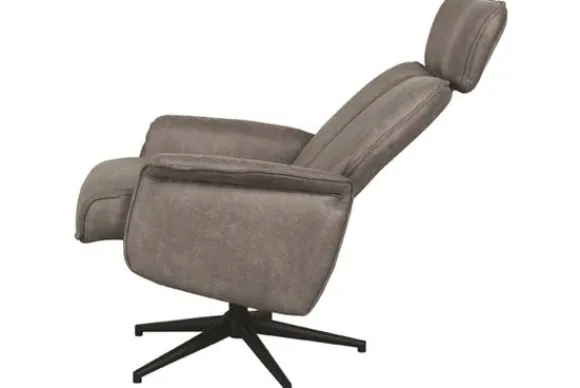 Online Relaxfauteuil Taupe Micro Suede CH-73.017 Verdal Draaifauteuils