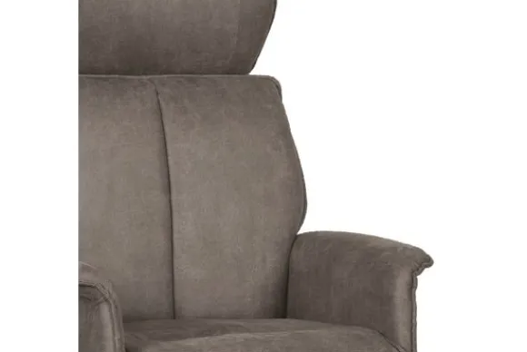 Online Relaxfauteuil Taupe Micro Suede CH-73.017 Verdal Draaifauteuils