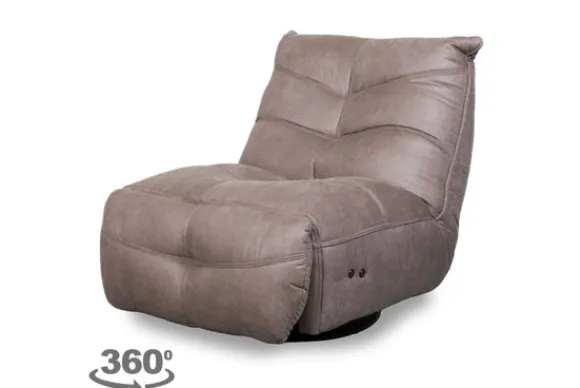 New Relaxfauteuil Taupe MW-72.020 Powernap Relaxstoelen|Draaifauteuils