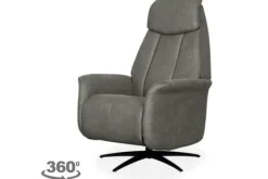 Outlet Relaxfauteuil Taupe SX-84.007 Oslo Relaxstoelen|Draaifauteuils