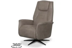 Clearance Relaxfauteuil Taupe SX-84.008 Stockholm Relaxstoelen|Draaifauteuils