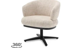 Stoel Off White Perca Eetkamerstoelen|Draaifauteuils